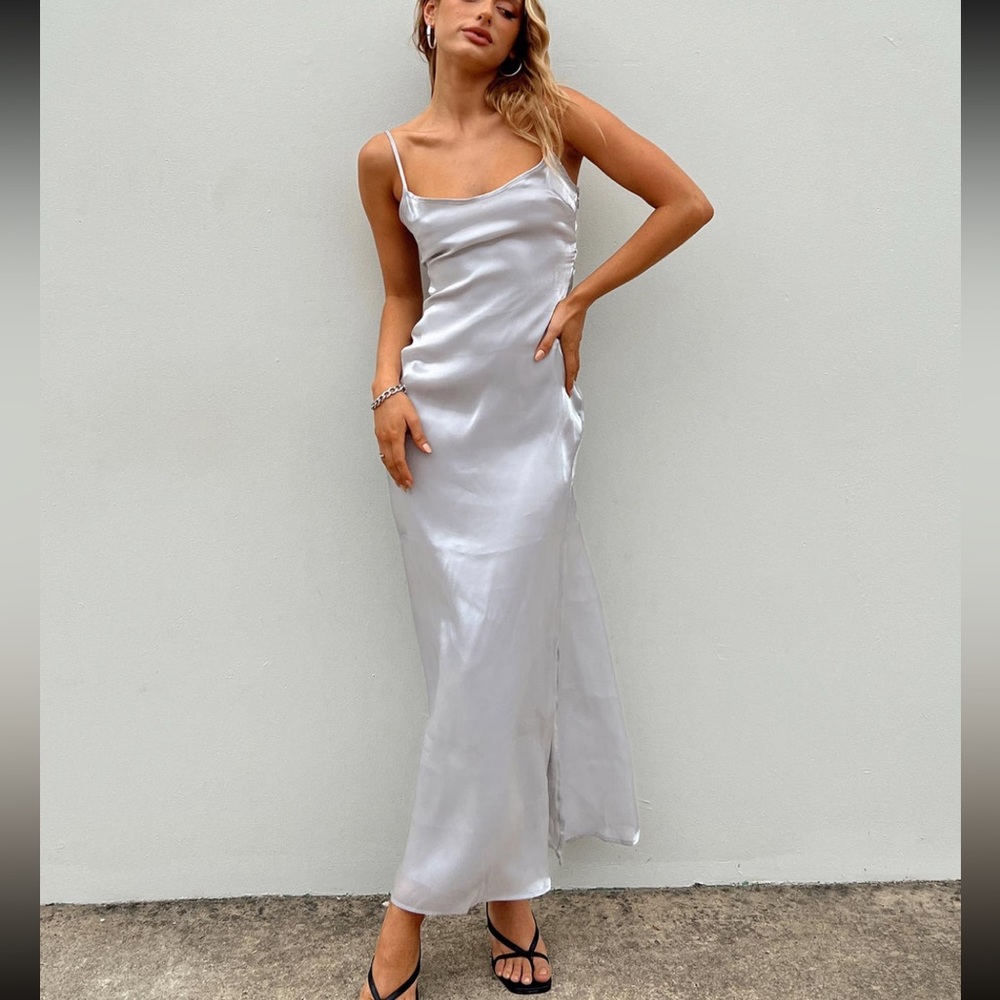 Princess Polly Beryl Maxi Dress Silver